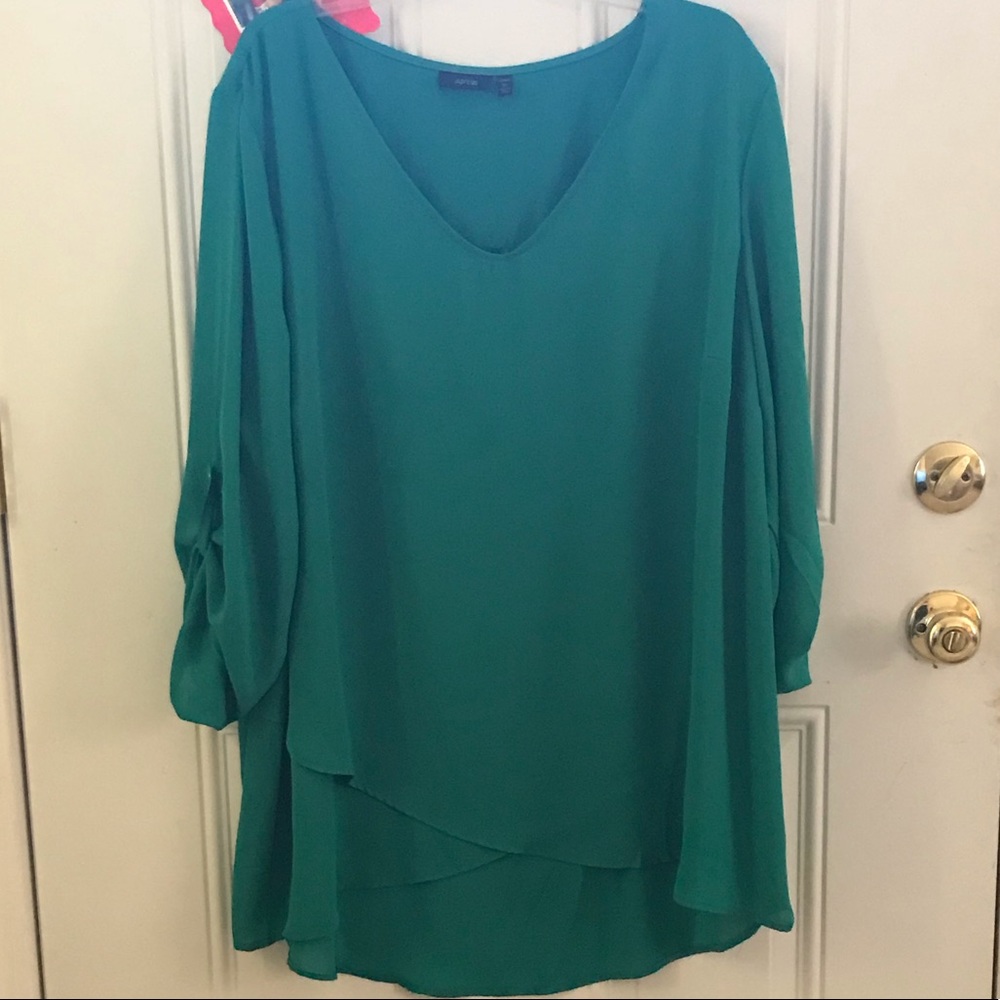 Teal shirt